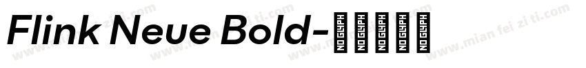 Flink Neue Bold字体转换